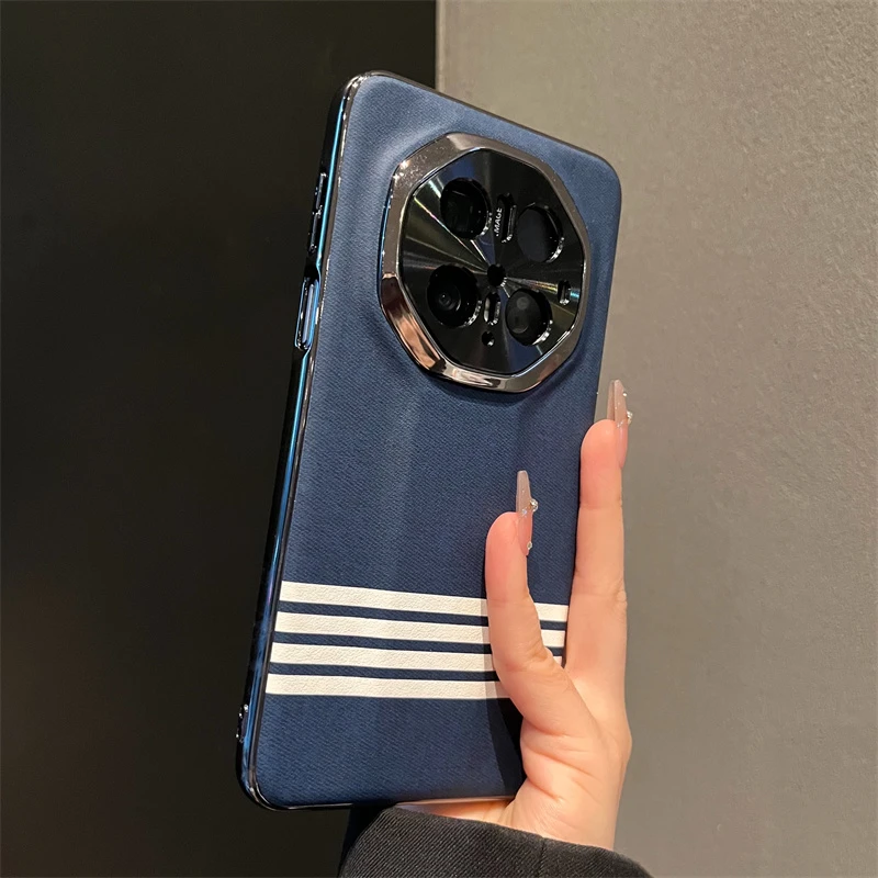 适用华为mate70rs非凡大师手机壳mate60rs高级牛仔布纹mate70男女