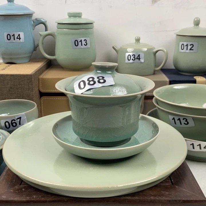 盖碗原产地原矿釉微微瑕