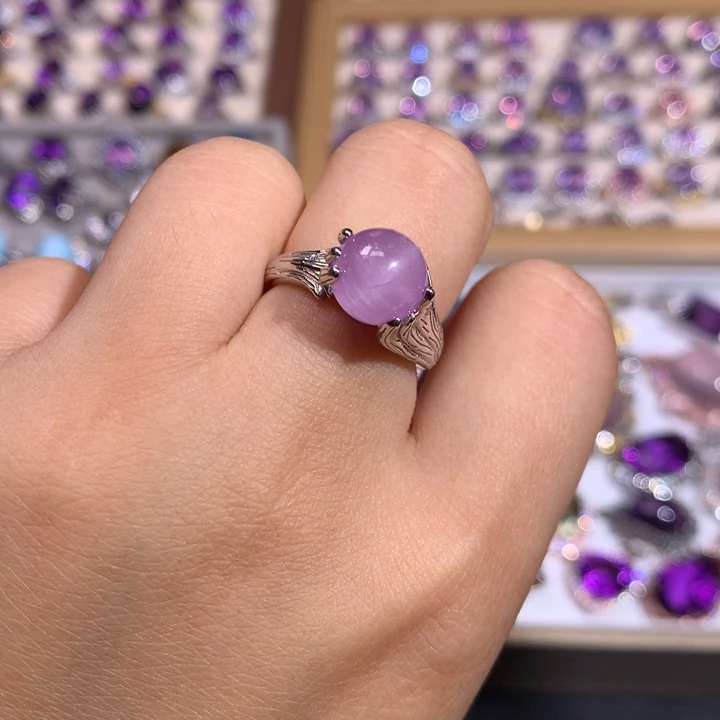 【闪购商品】水晶戒指银S925镶嵌戒指