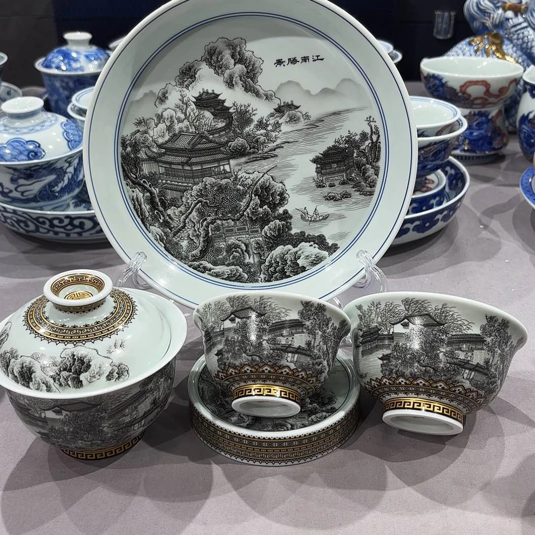 瓷片景德镇手工茶具