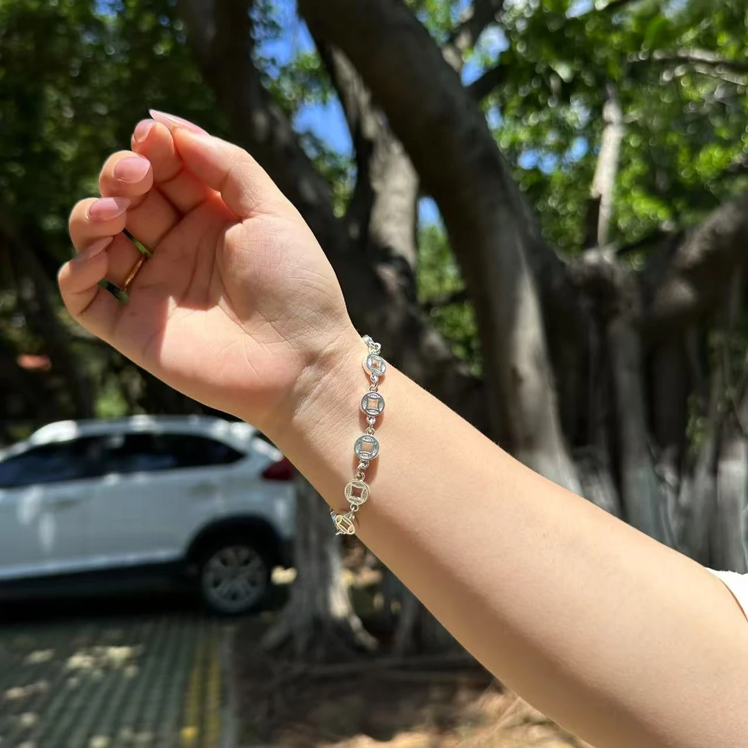 贵姐精品银手镯(无礼盒)191-1