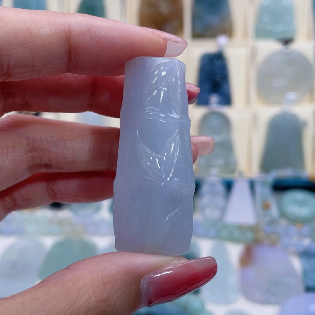 翡翠颈饰未镶嵌缅甸翡翠A货未镶嵌