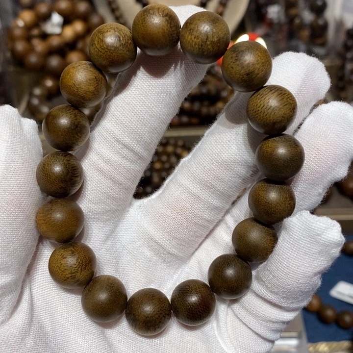 沉香手串越南黄奇楠沉香