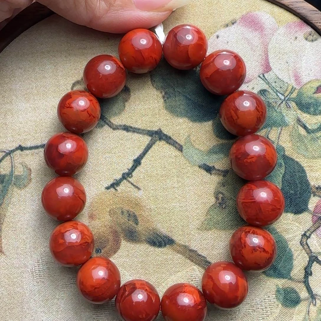 南红玛瑙手串未镶嵌用****1