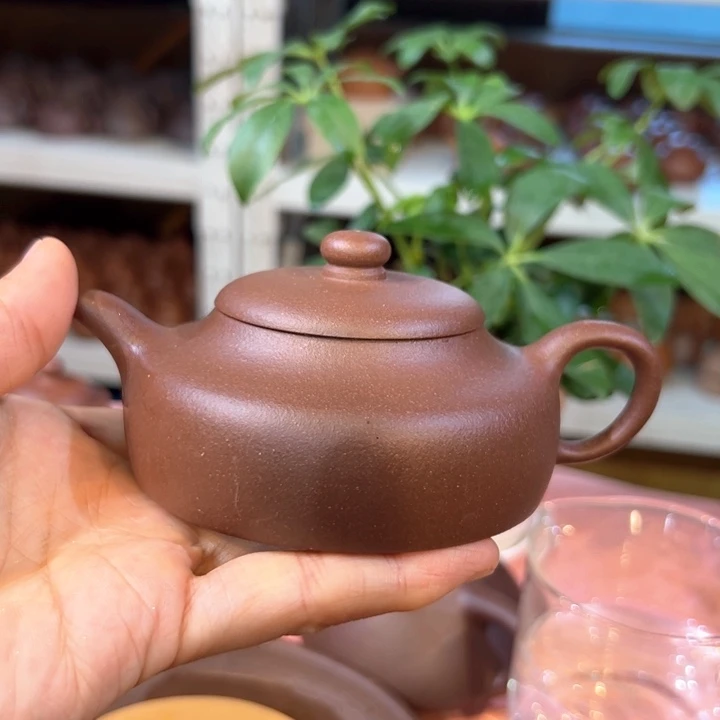 茶壶紫砂紫泥静乐160c c