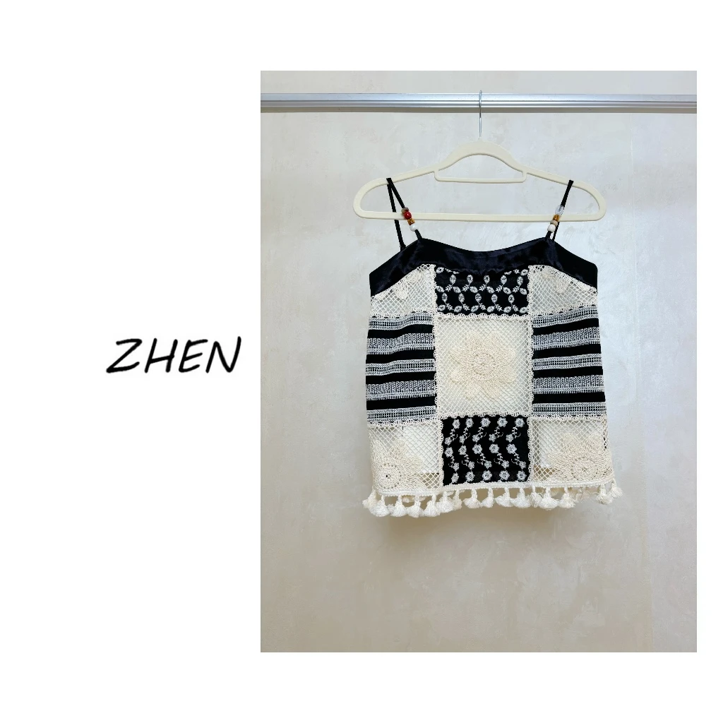 【ZHEN】25K00727 2025新款修身显瘦气质小众设计师款吊带