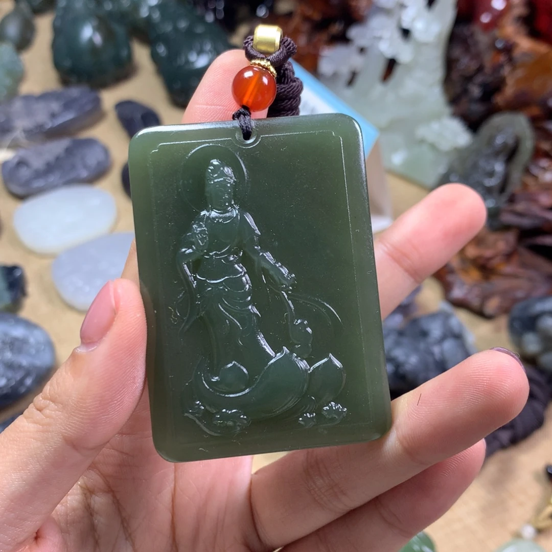 和田玉未镶嵌挂件