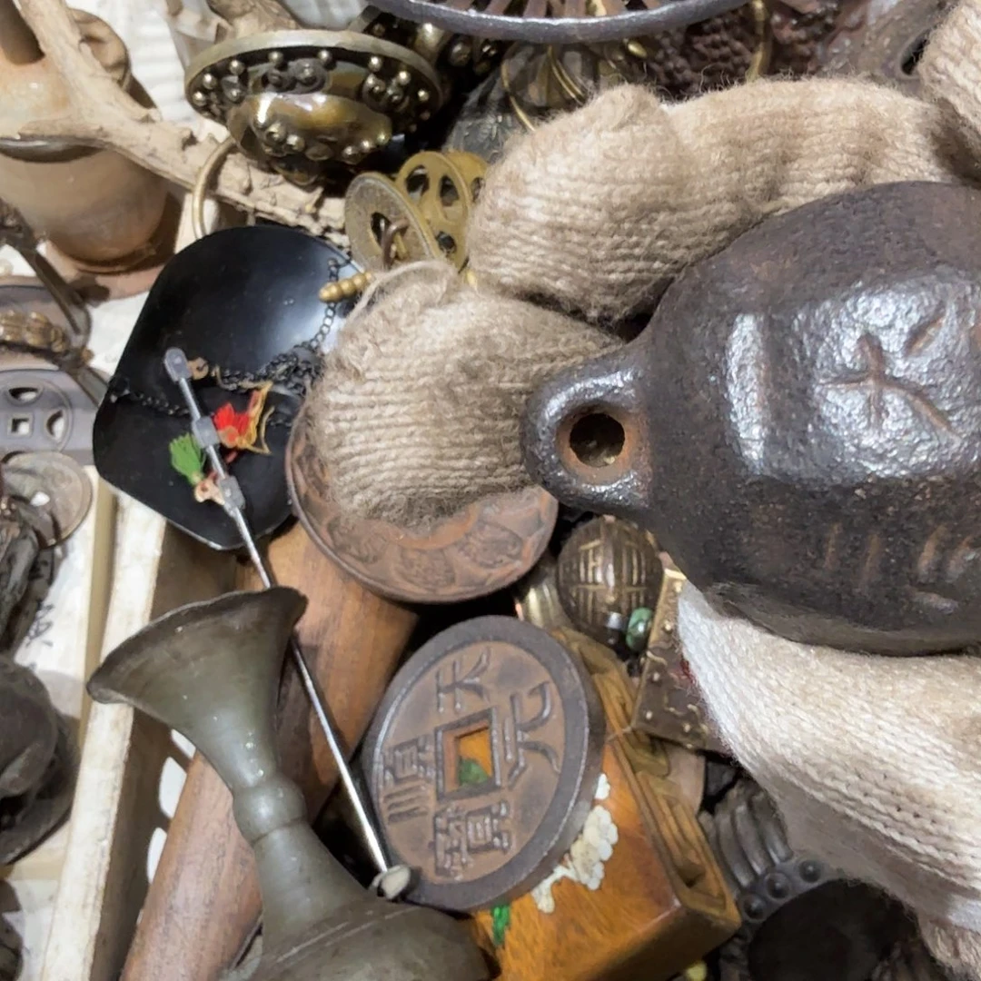 金***唐一物一图，工艺品。