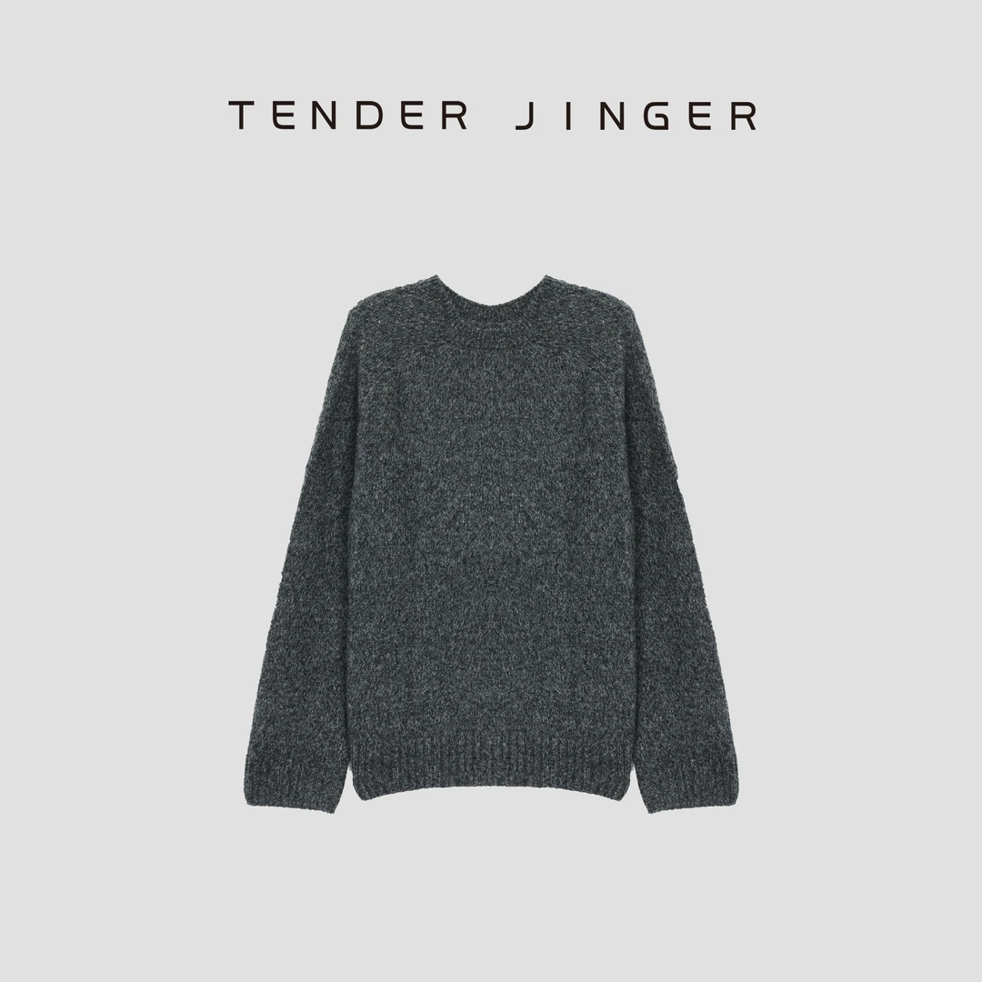 Tender JingerLP花纱插肩袖针织衫T53DDD41152