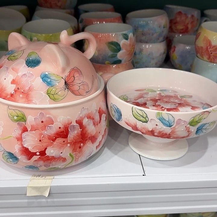 锦***杯景德镇釉下五彩手绘