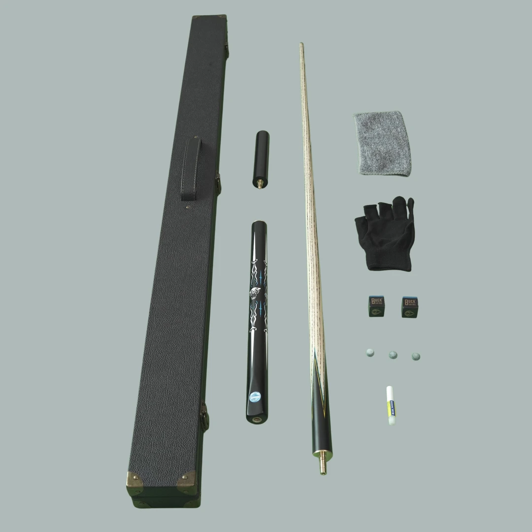 战神白虎小头台球杆分体白蜡木斯诺克球杆中式黑八九球手工桌球杆