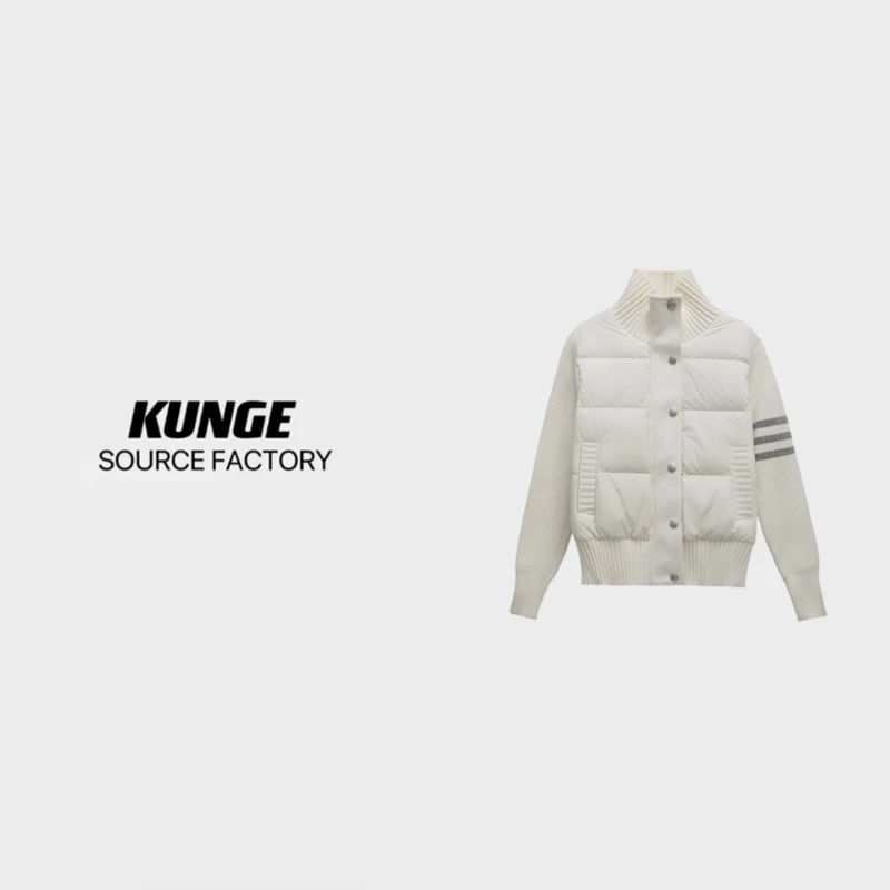 KUNGE 秋冬气质简约轻奢连帽时尚百搭秋季休闲羽绒服-8725