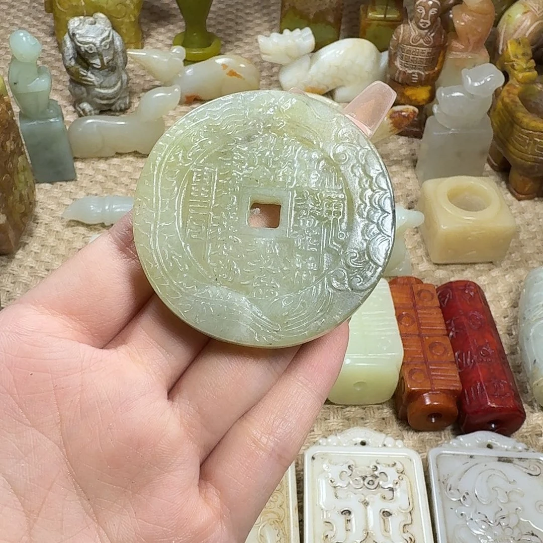 白玉菩提吊坠挂件