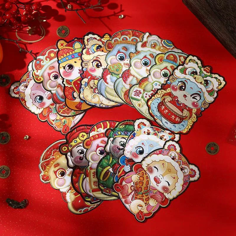 【卡通第1期团单】2025蛇年新年个性创意镭射卡通加厚红包利是封