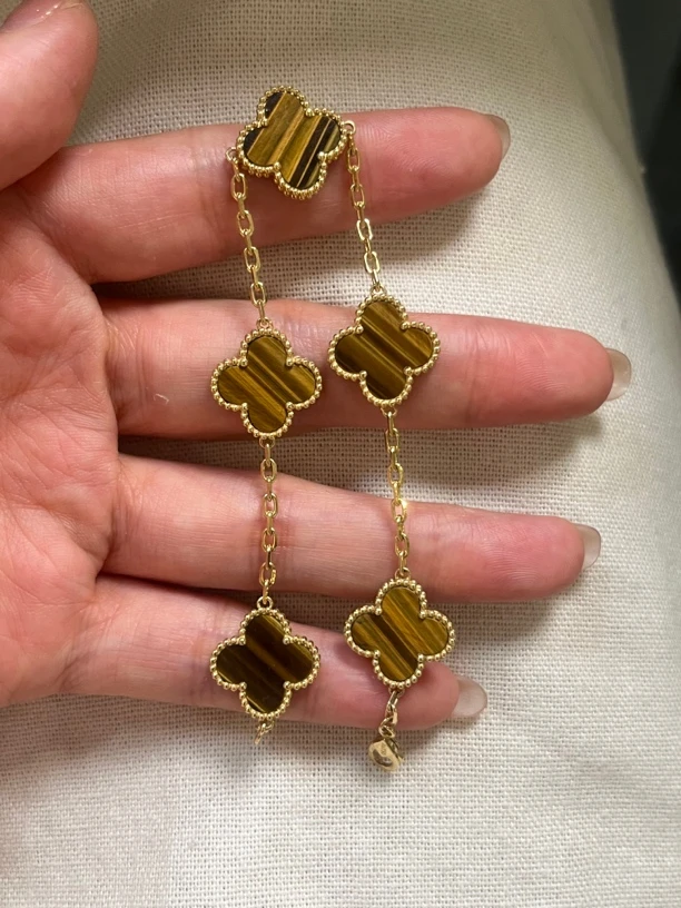 重金版18k金虎眼石手链