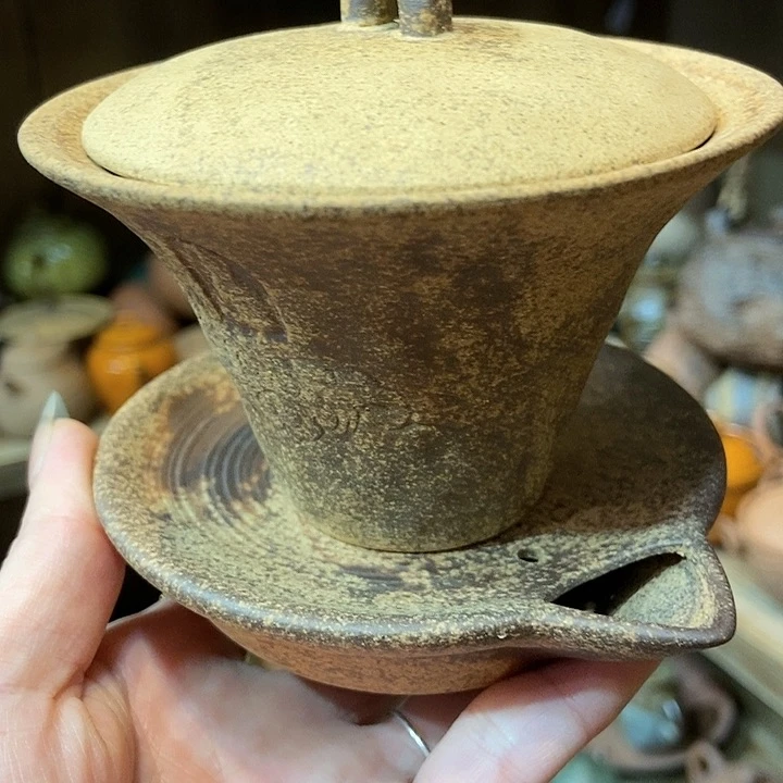 柴烧老岩泥高端茶器