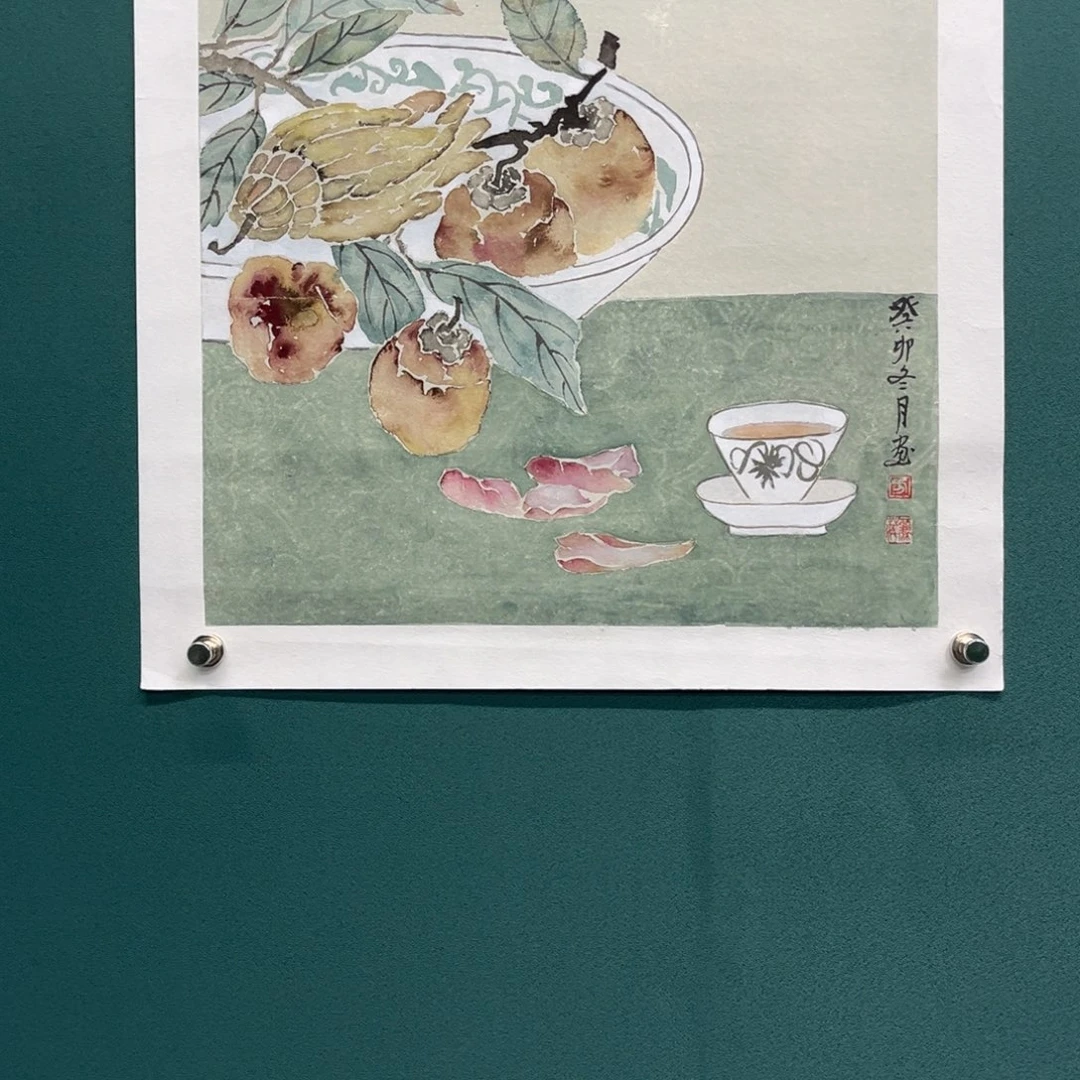 国画艺术家真人手绘