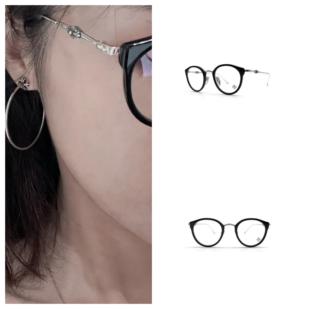Chrome Hearts 克罗心  DIG BIG 黑银BK/SS 眼镜架 平光镜