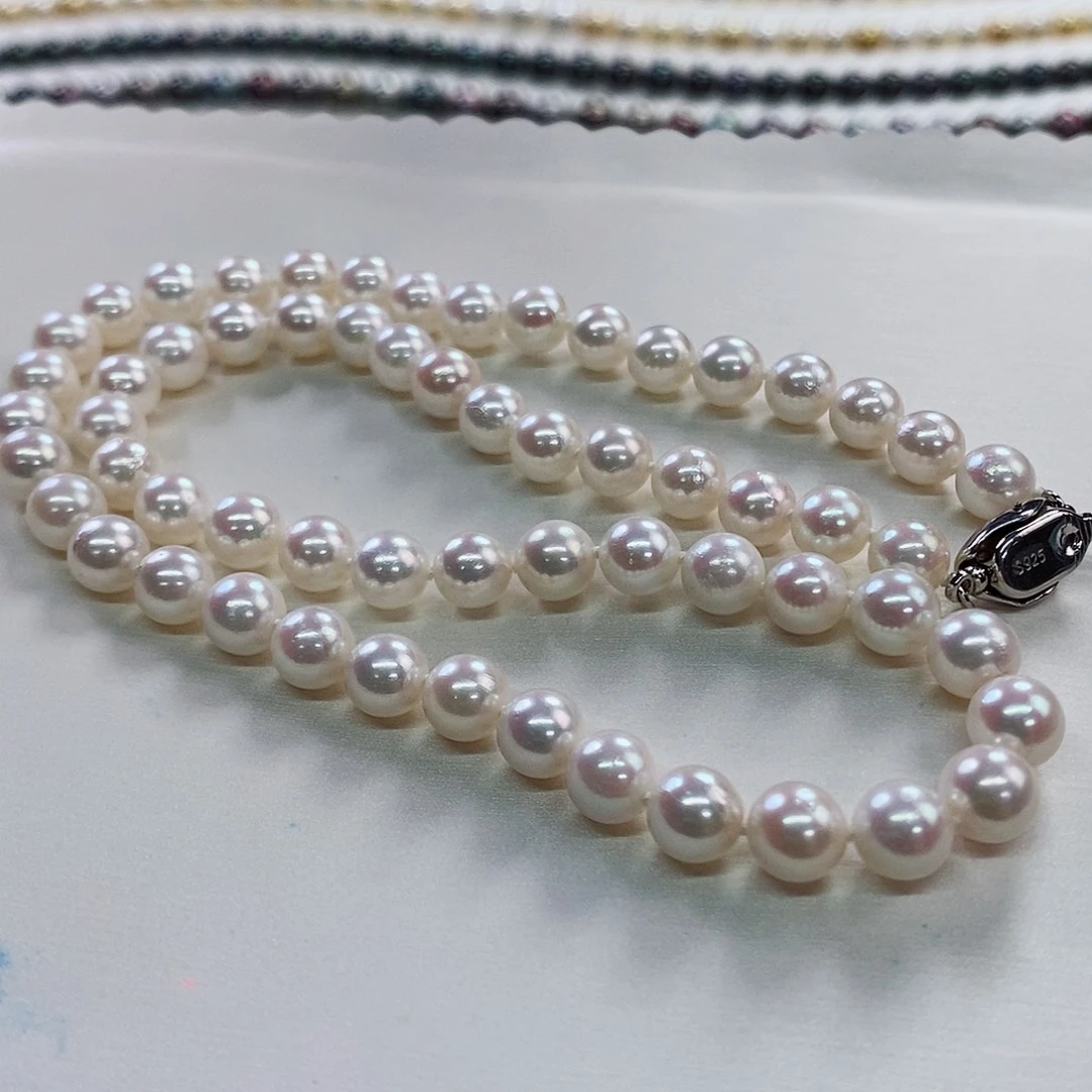 项链未镶嵌海水珍珠6.5-7