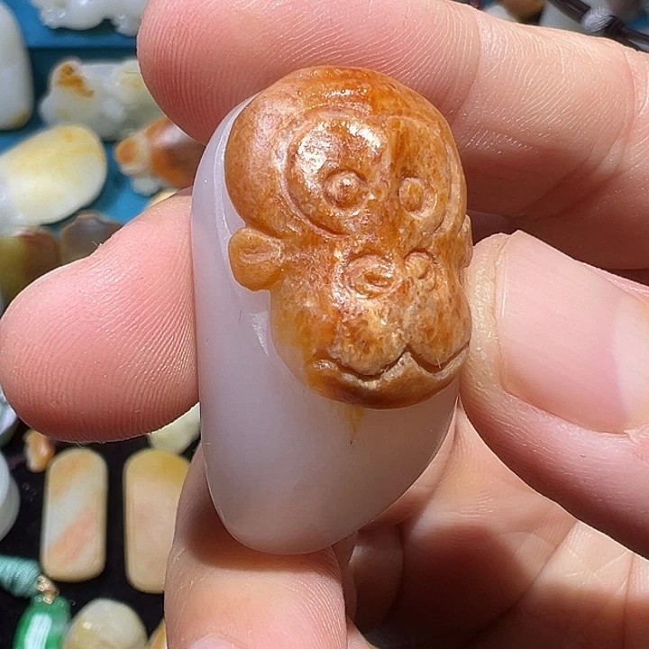 和田玉未镶嵌吊坠(不含链)