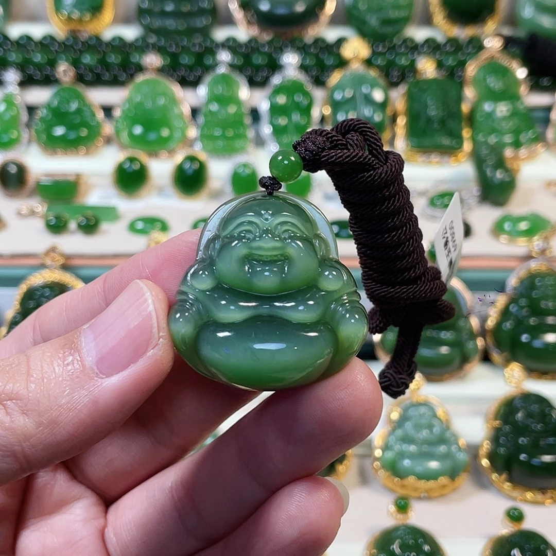 和田玉（碧玉）未镶嵌颈饰35mm