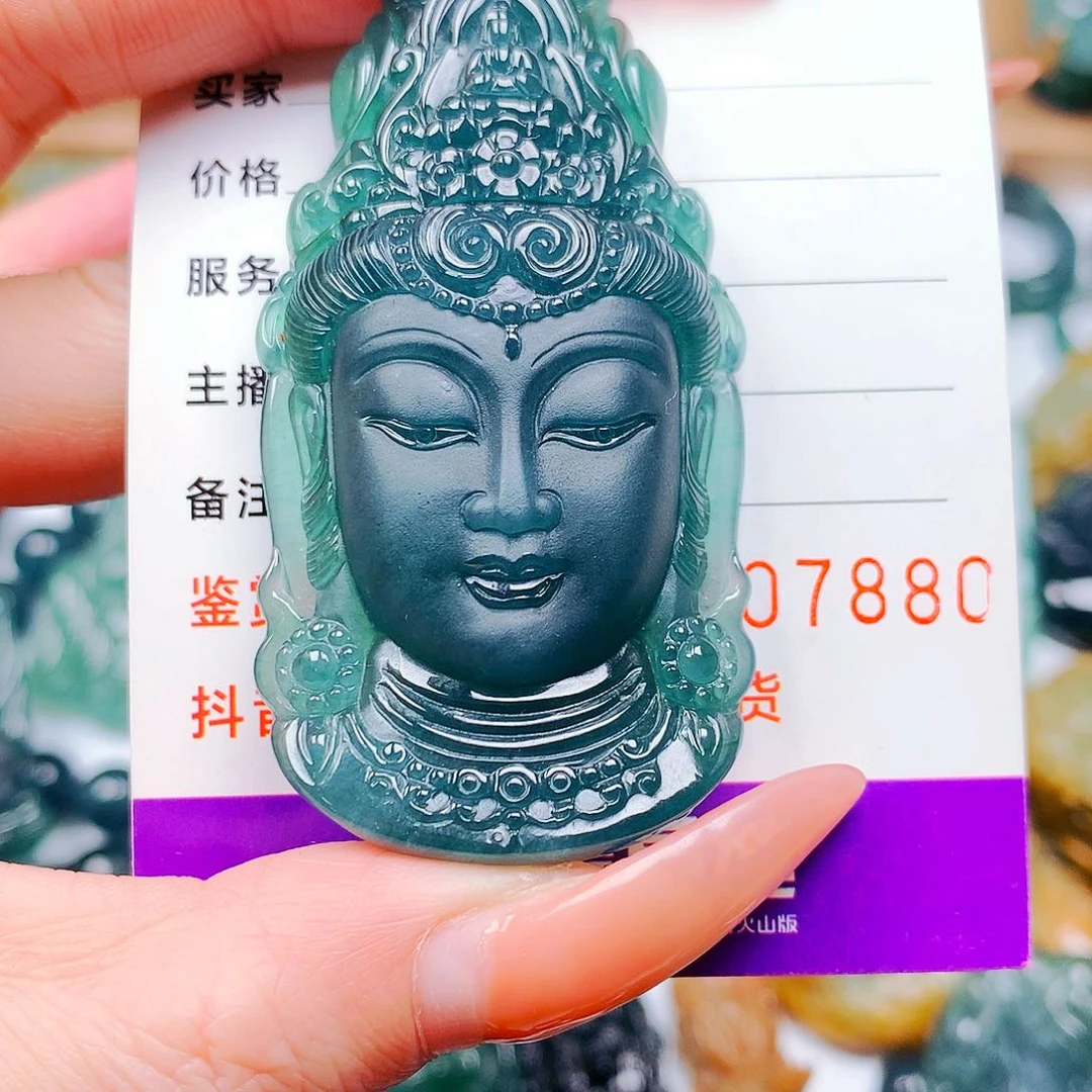 【闪购商品】翡翠颈饰未镶嵌ℳ****。纯天然A货翡翠