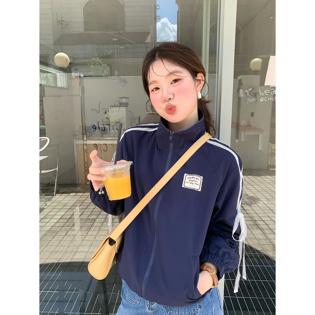 火火火【自由域】韩版宽松休闲复古立领外套W36915HH53