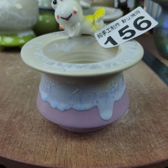 景德镇手工高温陶瓷:内口6高7