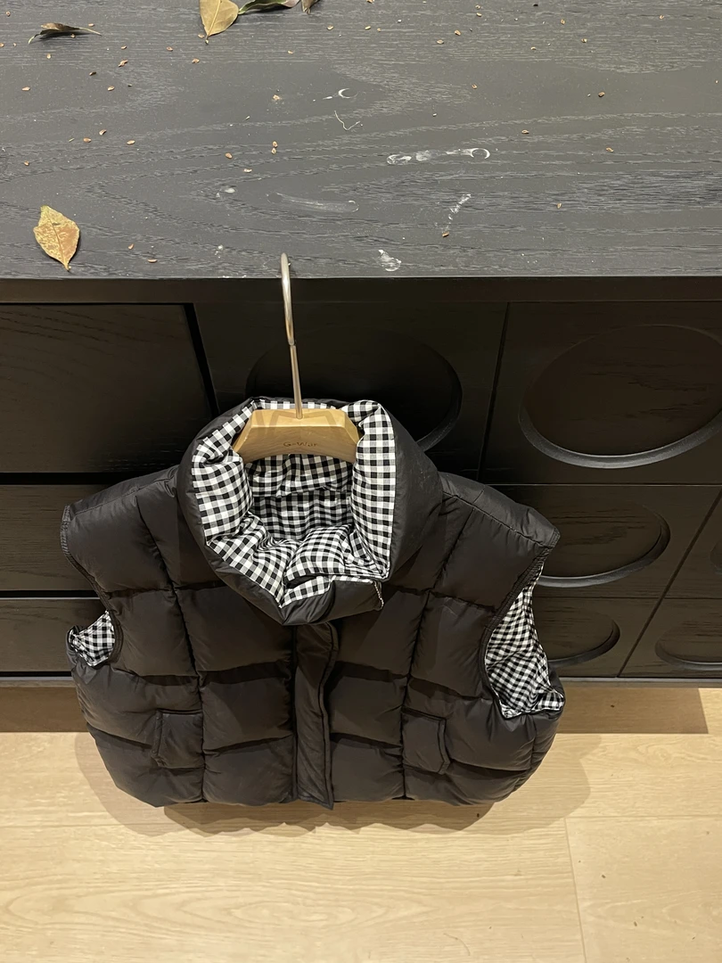 g-super 羽绒双面穿马甲男女童加厚外套冬季