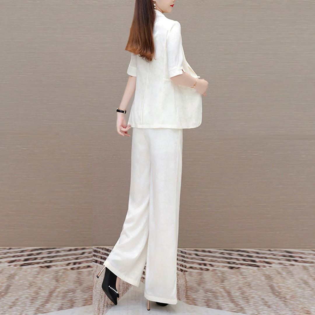 冰丝洋气职业套装女2025新款爆款高级感贵夫人品牌超火夏装三件套