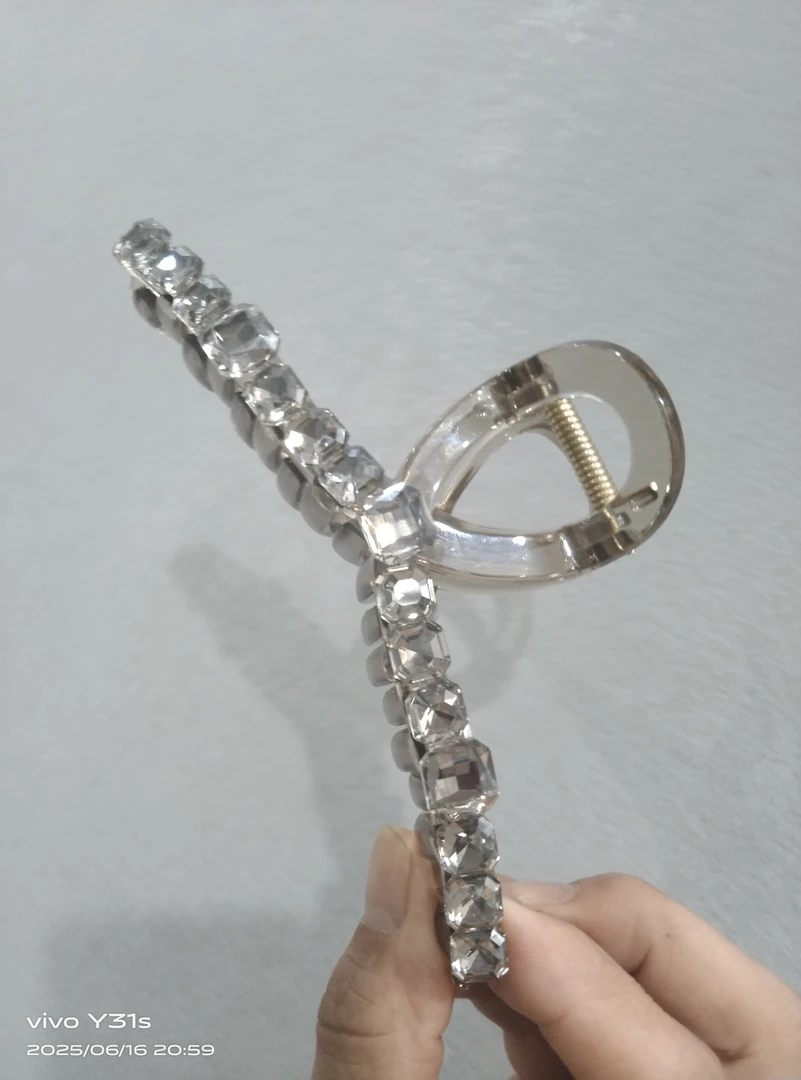 日韩韩版百搭女发夹大抓夹夹子发卡抓夹黑色优雅饰品时尚头饰气质