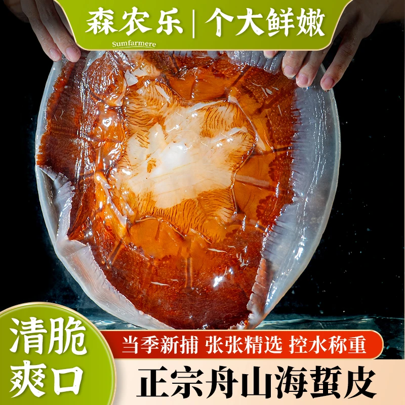 正宗舟山新鲜发货海蜇皮桶装口感鲜嫩爽脆爽口非即食凉拌海蜇皮