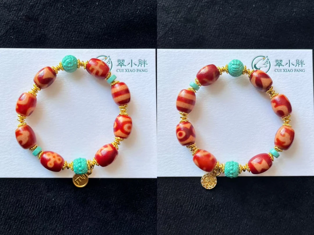 翠小胖三号店 时来运转红肉手串2号贵人CTZA129 多样性发1