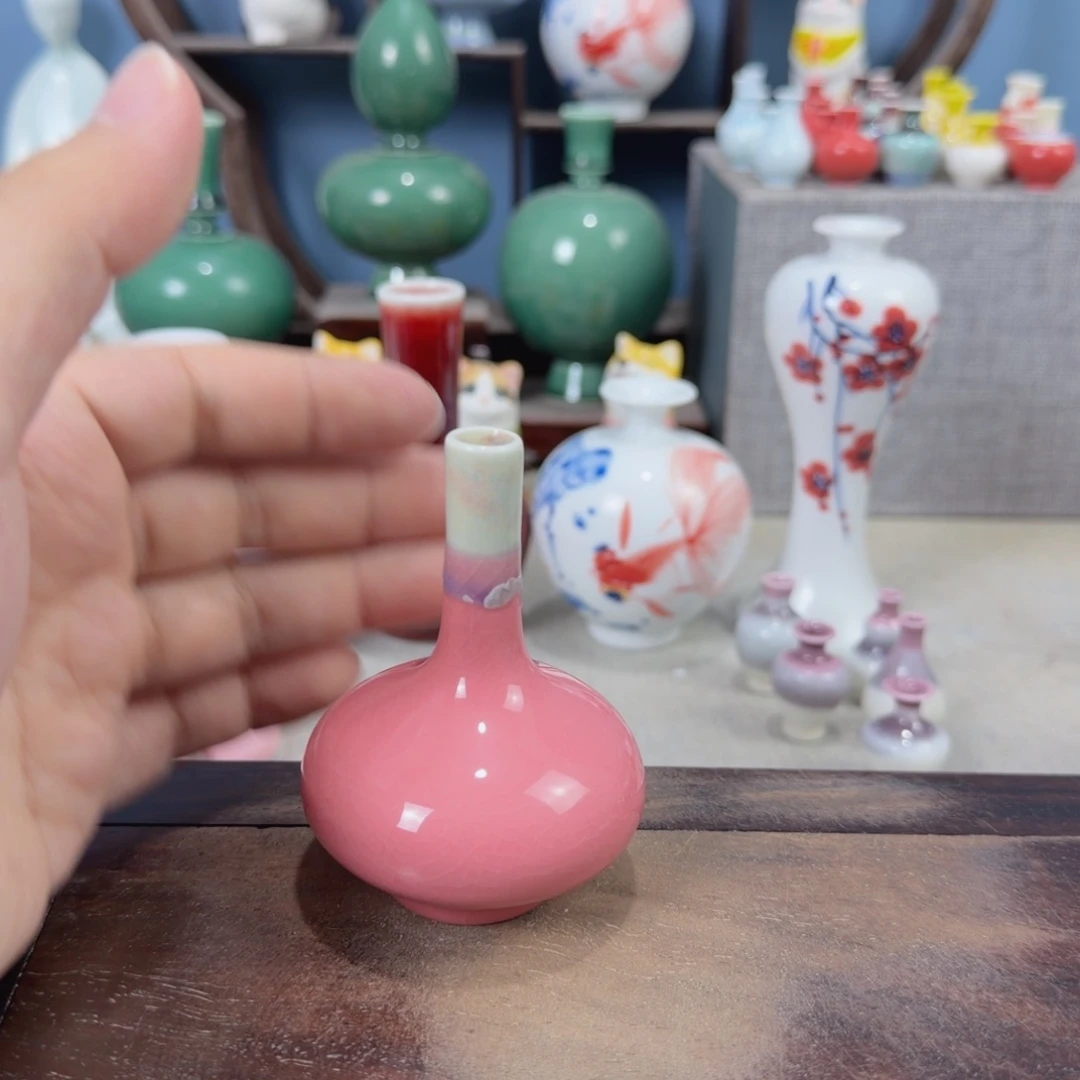 陶瓷手工小花器摆件