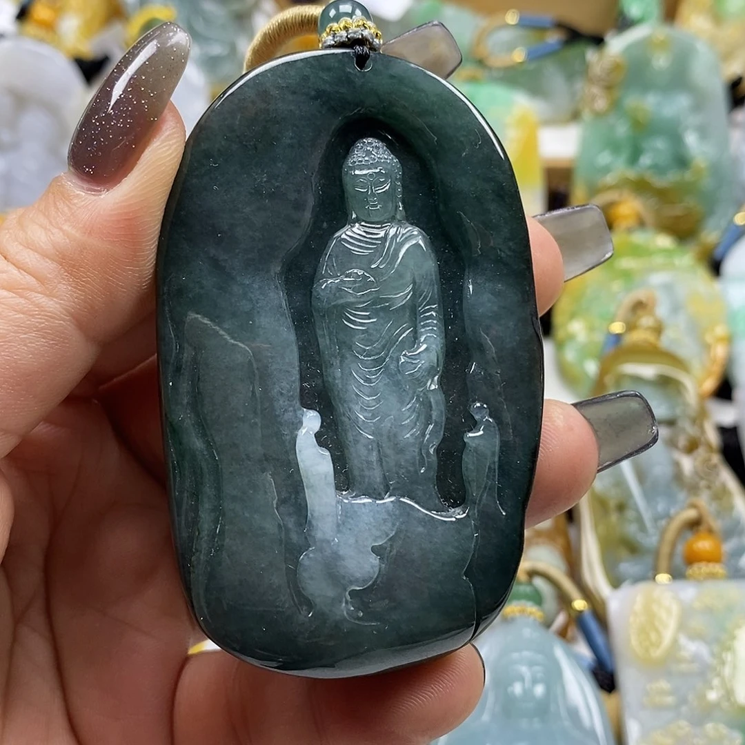 翡翠未镶嵌颈饰天然a货翡翠