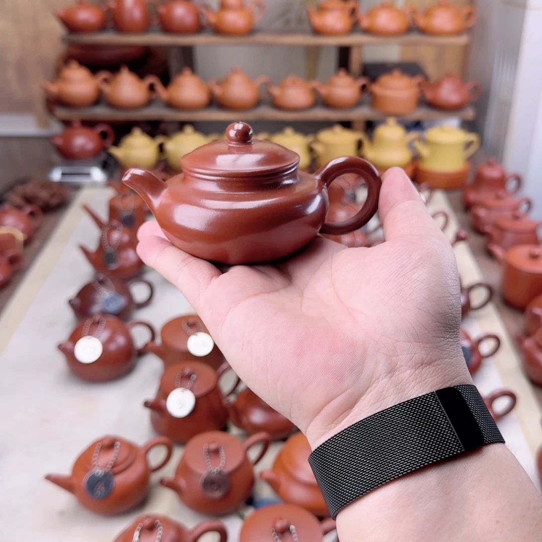 紫砂茶壶风*120cc大红袍仿古壶
