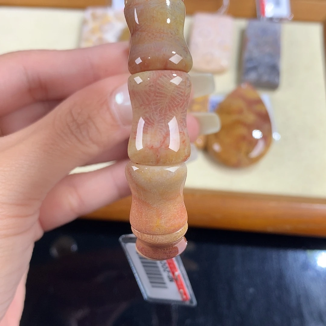 颈饰未镶嵌硅化珊瑚（珊瑚玉）27号开播福利