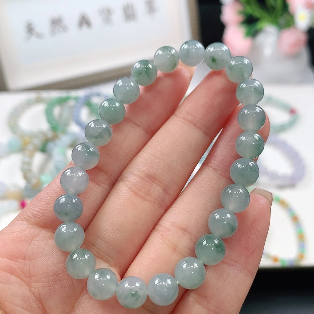 翡翠未镶嵌手链手链7.7mm