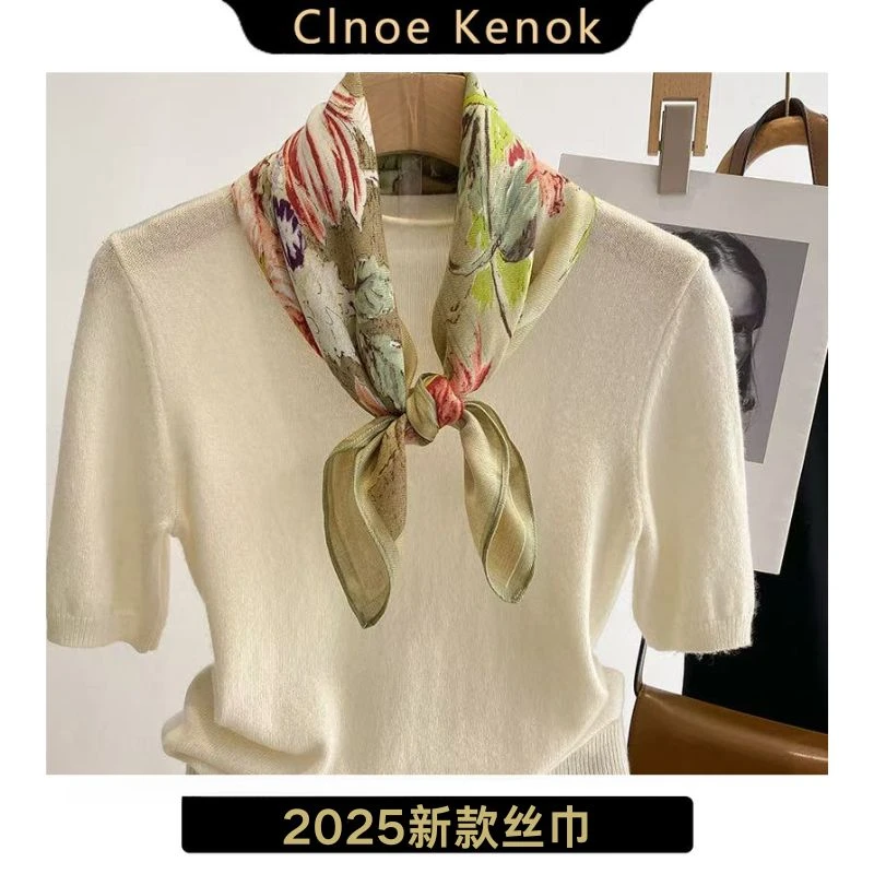 2025新款高级感网红爆款潮丝巾气质春秋洋气时尚百搭女士高档