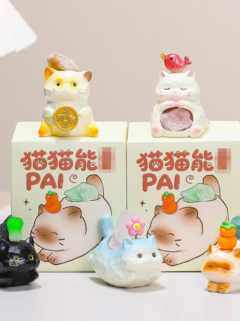 【拆盒】Things Woo 猫猫能量Pal盲盒-潮玩玩具摆件盲盒