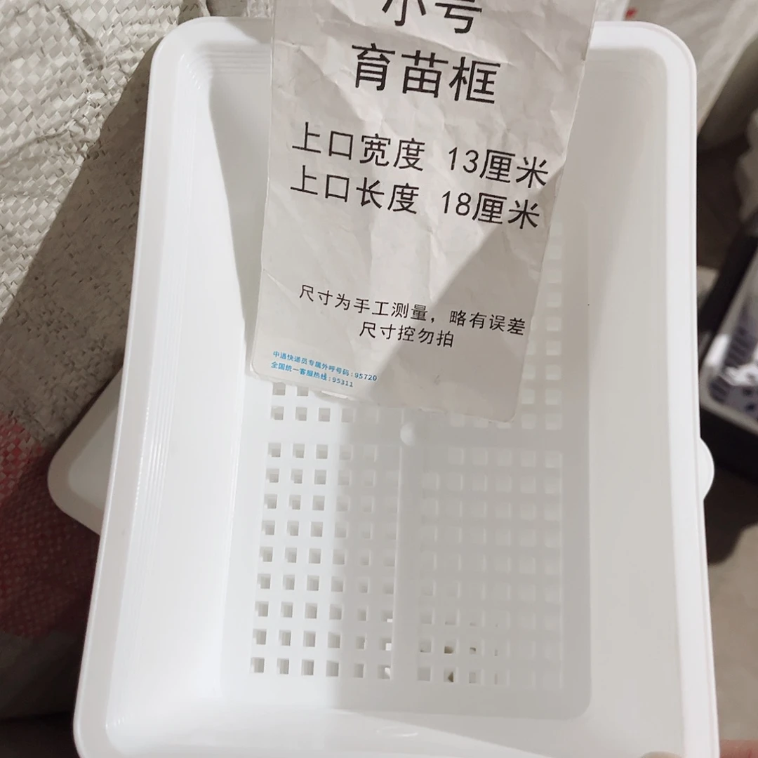 塑料小号育苗框白色6个