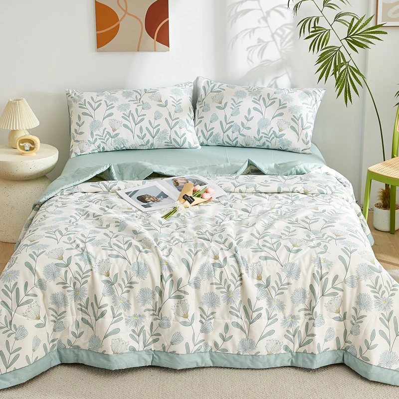 夏凉被四件套2025新款爆款纯棉可机洗全棉夏被a类夏凉感空调被芯