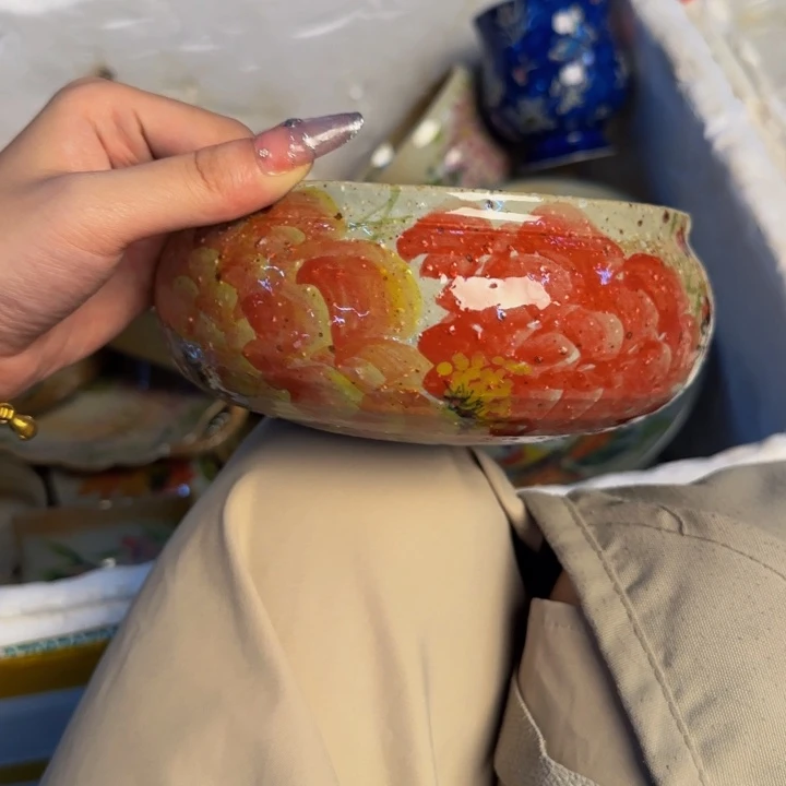 瓷片景德镇陶瓷手工手绘