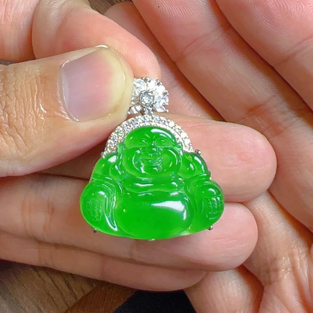 翡翠银S925镶嵌颈饰