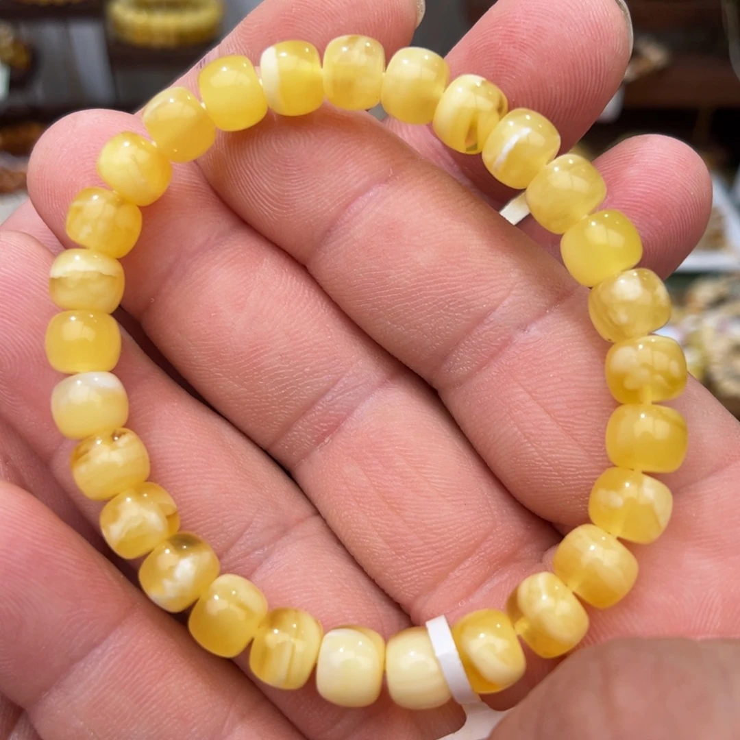 琥珀未镶嵌手链00007.8mm