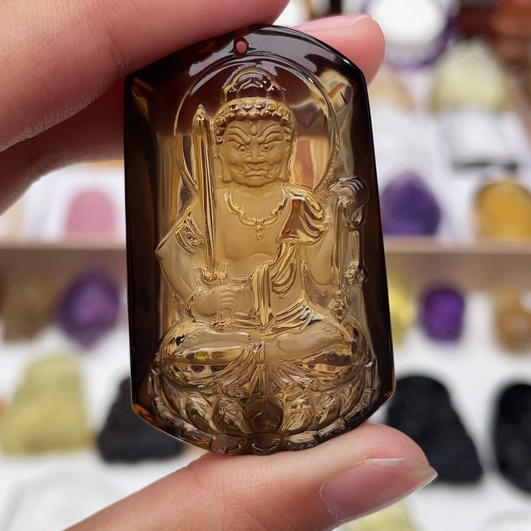水晶项链未镶嵌定制吊坠不动