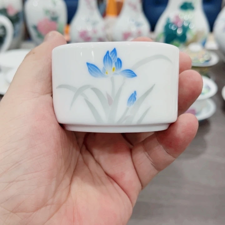 釉下五彩的瓷器和瓷器