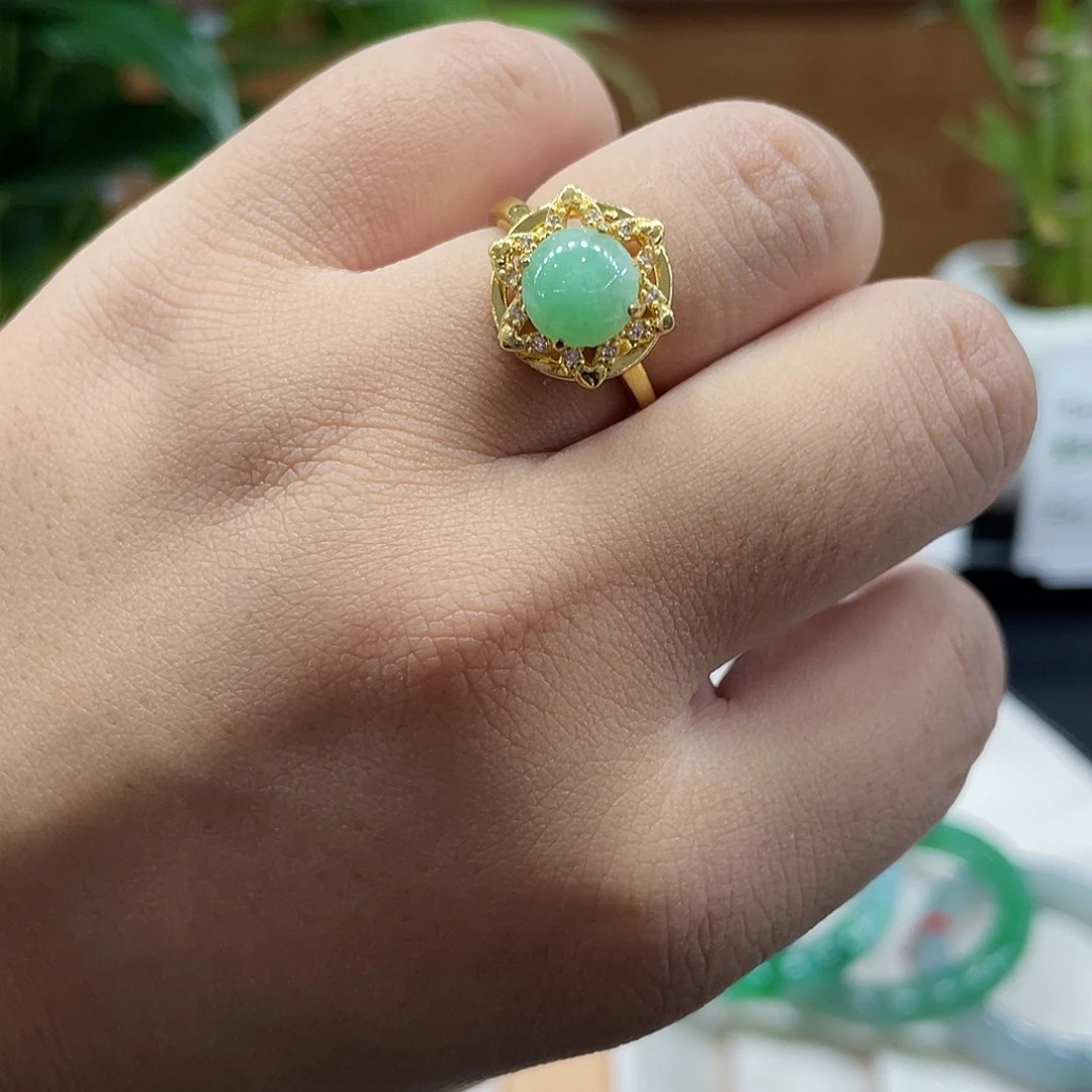 翡翠未镶嵌戒指天然缅甸翡翠3