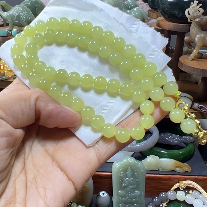 颈饰未镶嵌和田玉子*