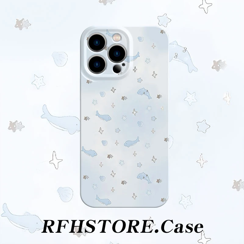 闪度侠小鲸鱼适用iPhone16菲林手机壳苹果华为P70小米vivoppo硬壳